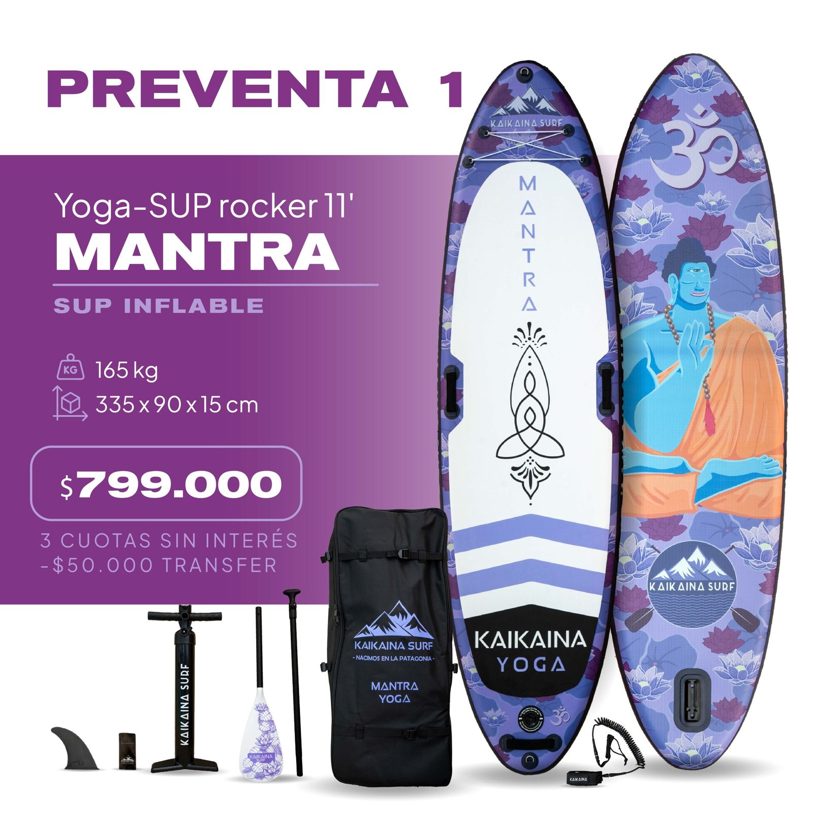 PreVenta tablas 2026_Mesa de trabajo 1 copia 10 PREVENTA MANTRA SUP YOGA 11' - Imagen 1